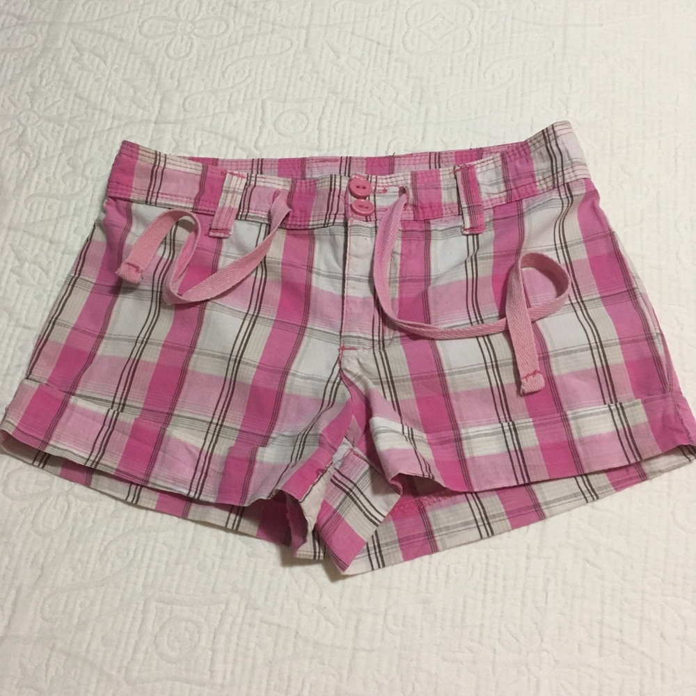 Sz7 (6/$20) Plaid Cotton Shorts by Girls Only